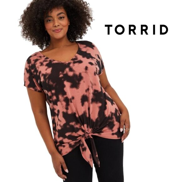 torrid Tops - Torrid Cupro Tie Front Dolman Tee Size XL (14-16) Torrid Size 1